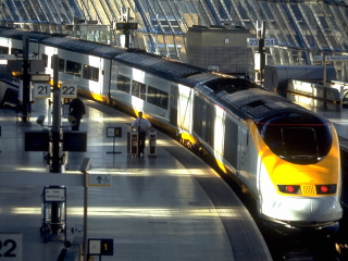 Eurostar in der Waterloo Station